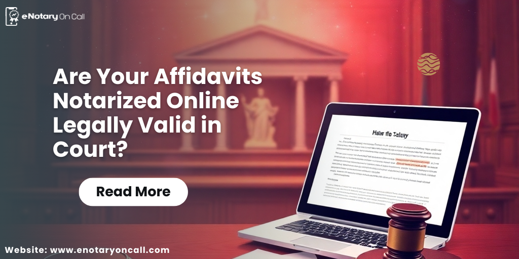 Affidavits notarized online