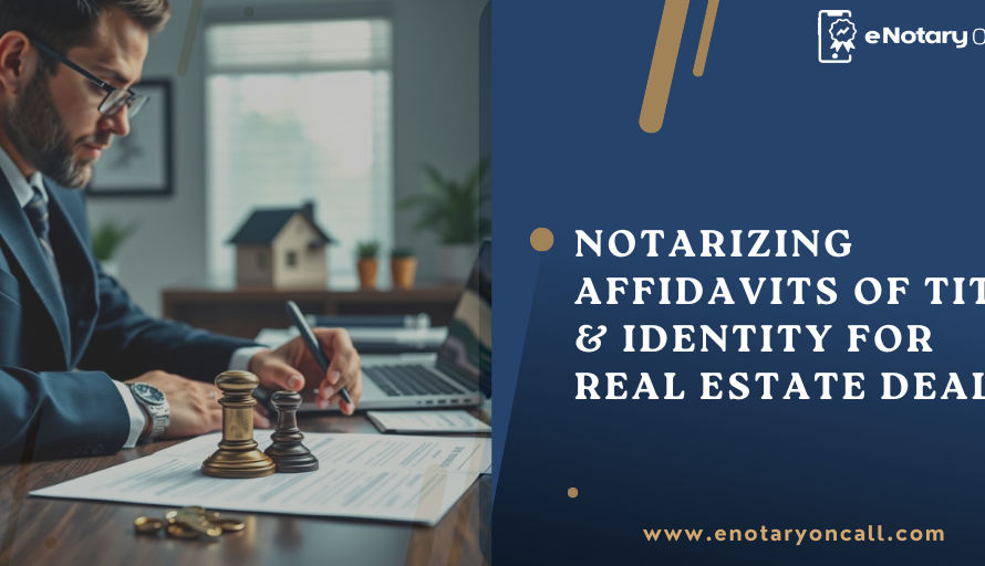 Notarizing Affidavit of Identity & Title for Real Estate Deals!