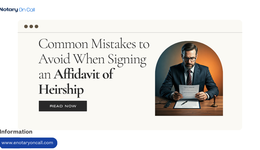 Common Mistakes to Avoid When Signing an Affidavit of Heirship