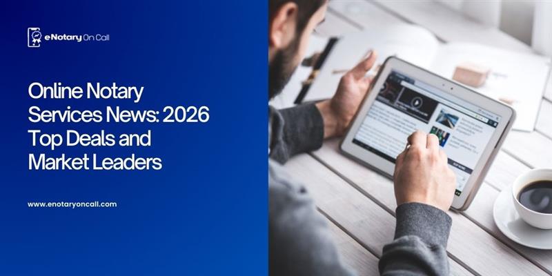 Online Notary Services News: 2026 Top Deals and Market Leaders  