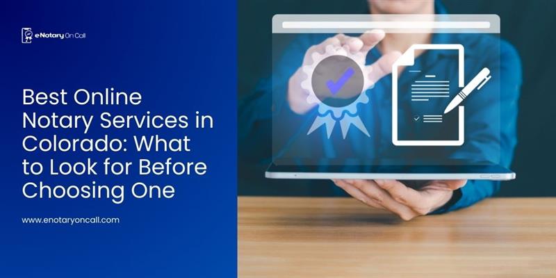 Online Notary Services in Colorado