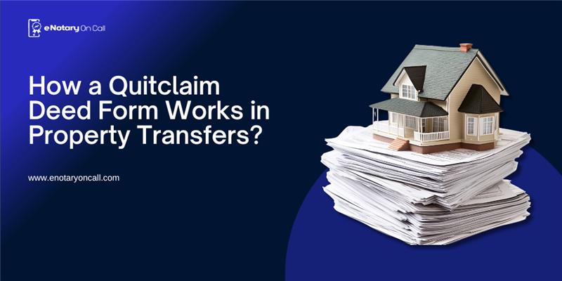 Quitclaim Deed Form Notarization in the USA