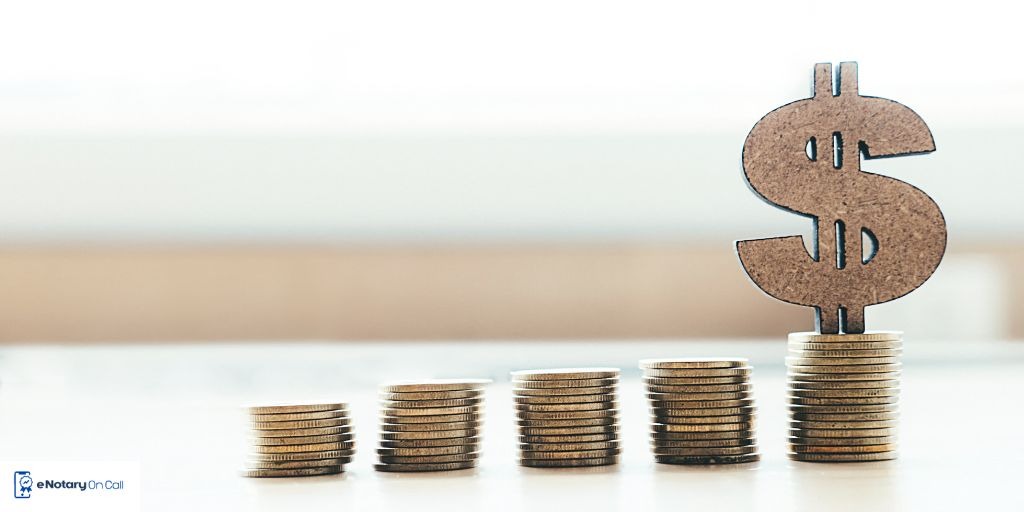 What is the standard online notary cost