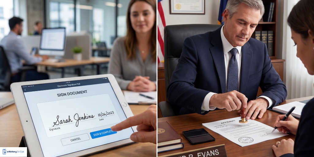 Electronic Signature vs Digital Notarization Key Differences!
