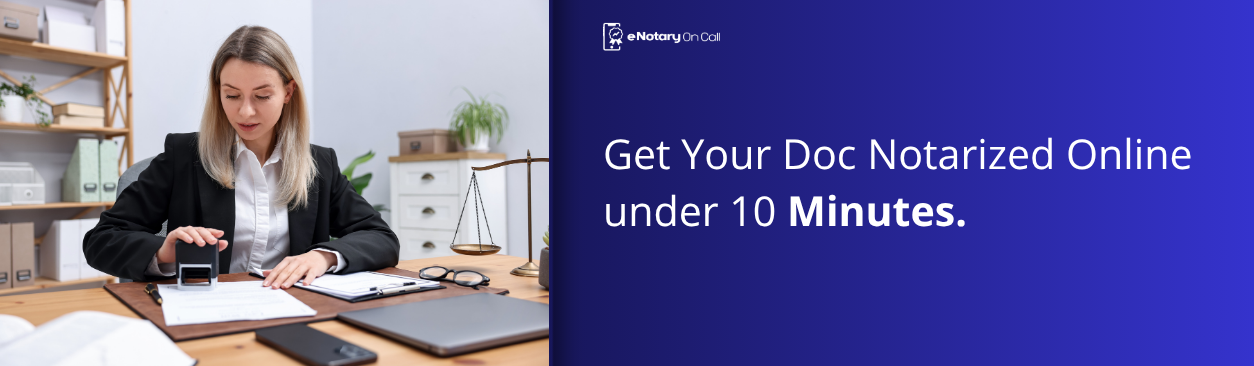 Online notary public
