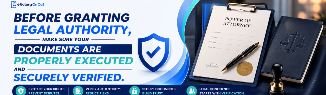 Before granting legal authority, make sure your documents are properly executed and securely verified.