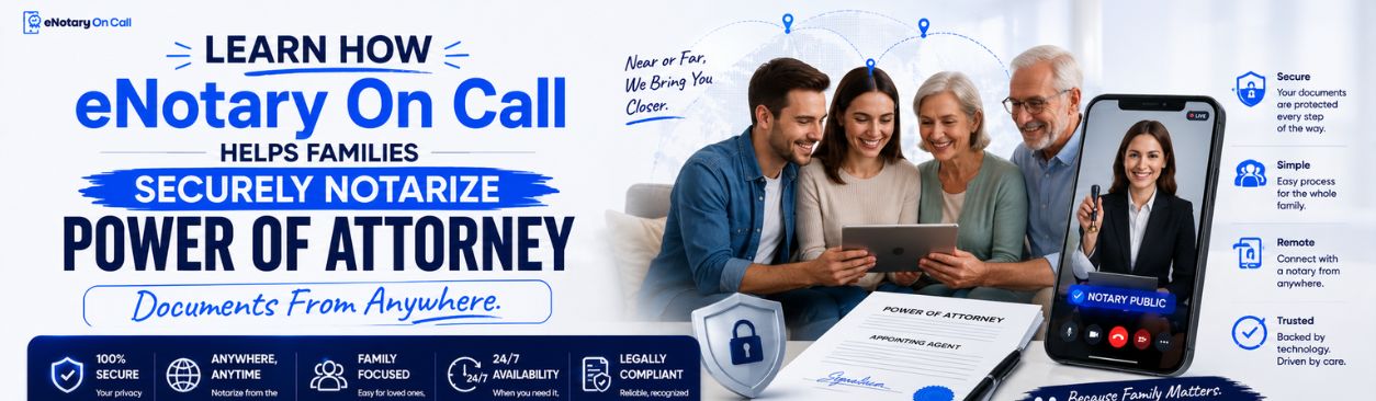 Learn how eNotary On Call helps families securely notarize Power of Attorney documents from anywhere.
