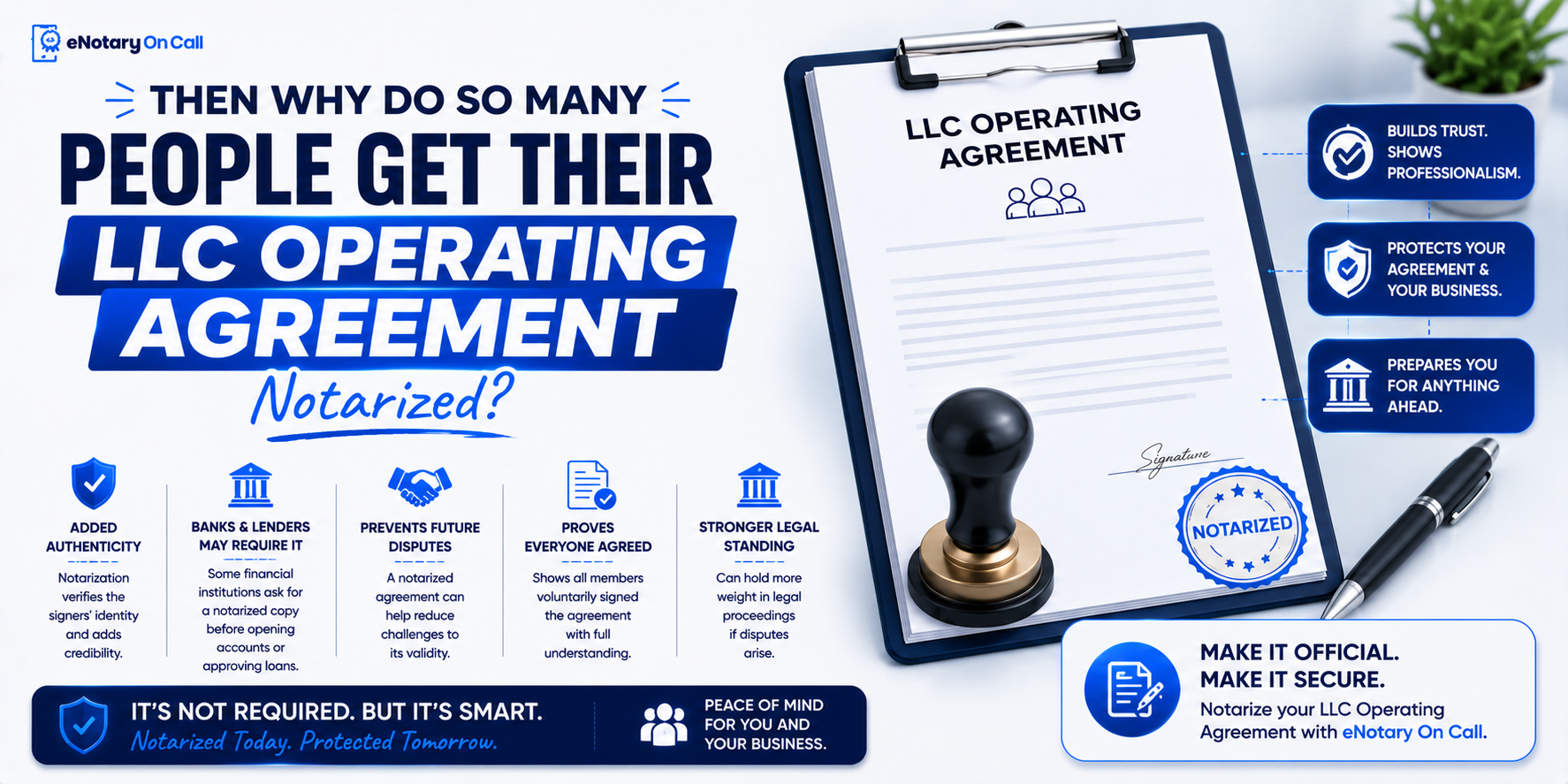 Then Why Do So Many People Get Their LLC Operating Agreement Notarized