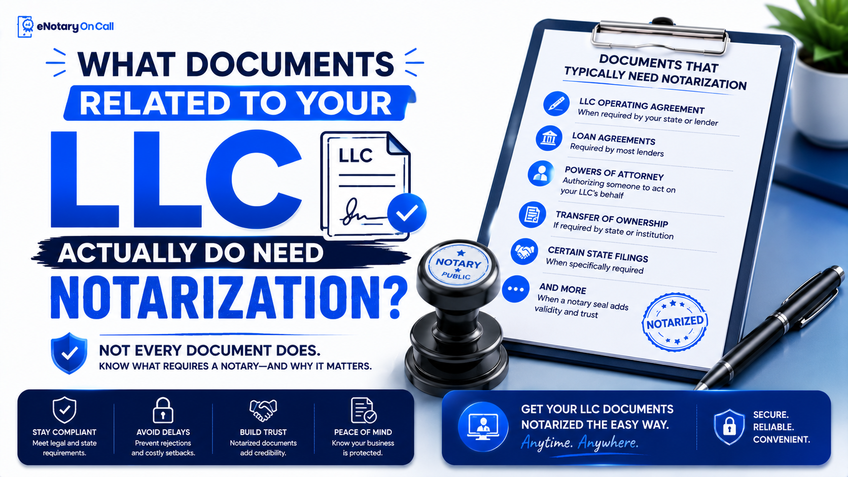 What Documents Related to Your LLC Actually Do Need Notarization