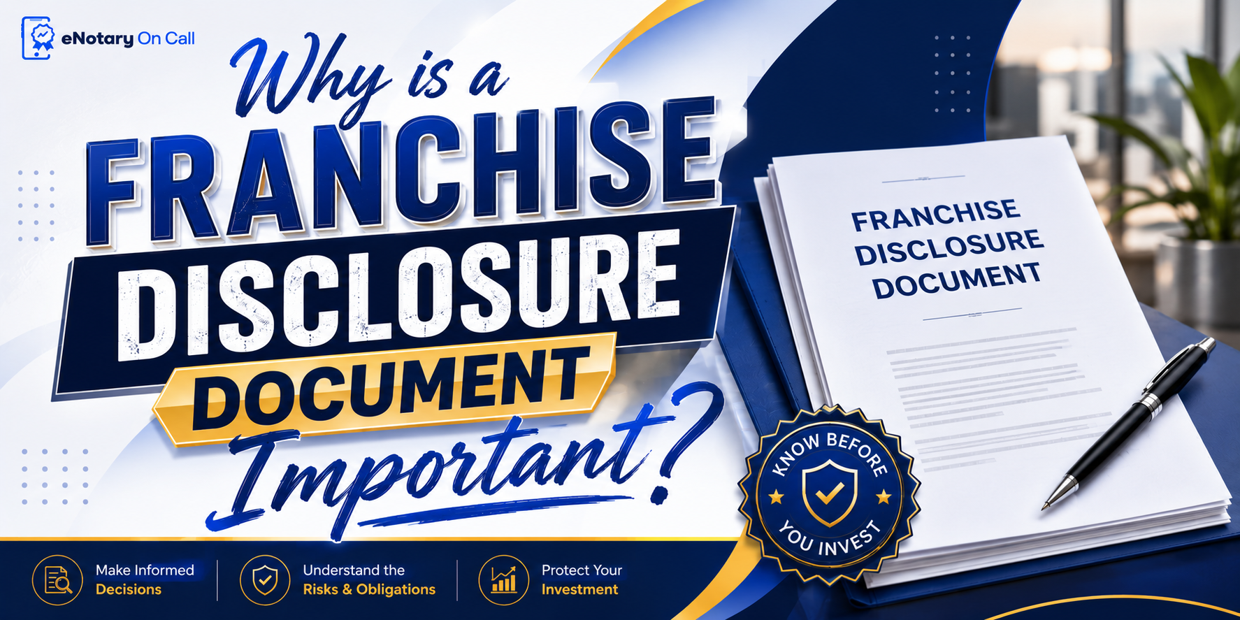 Why is a Franchise Disclosure Document Important