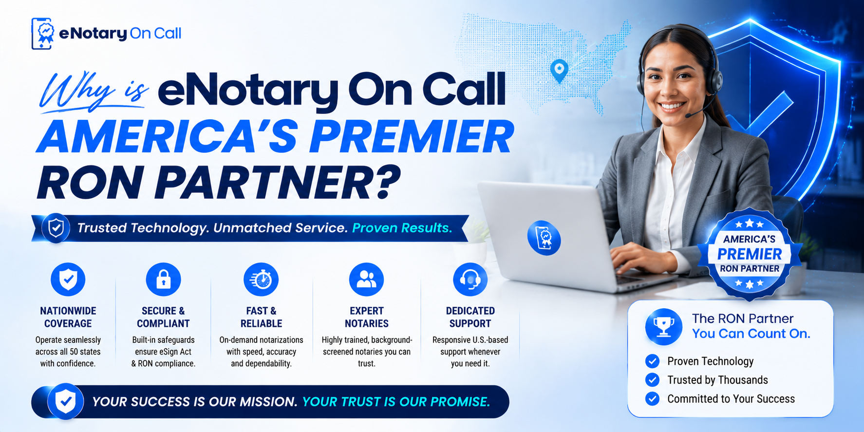 Why is eNotary On Call America's Premier RON Partner