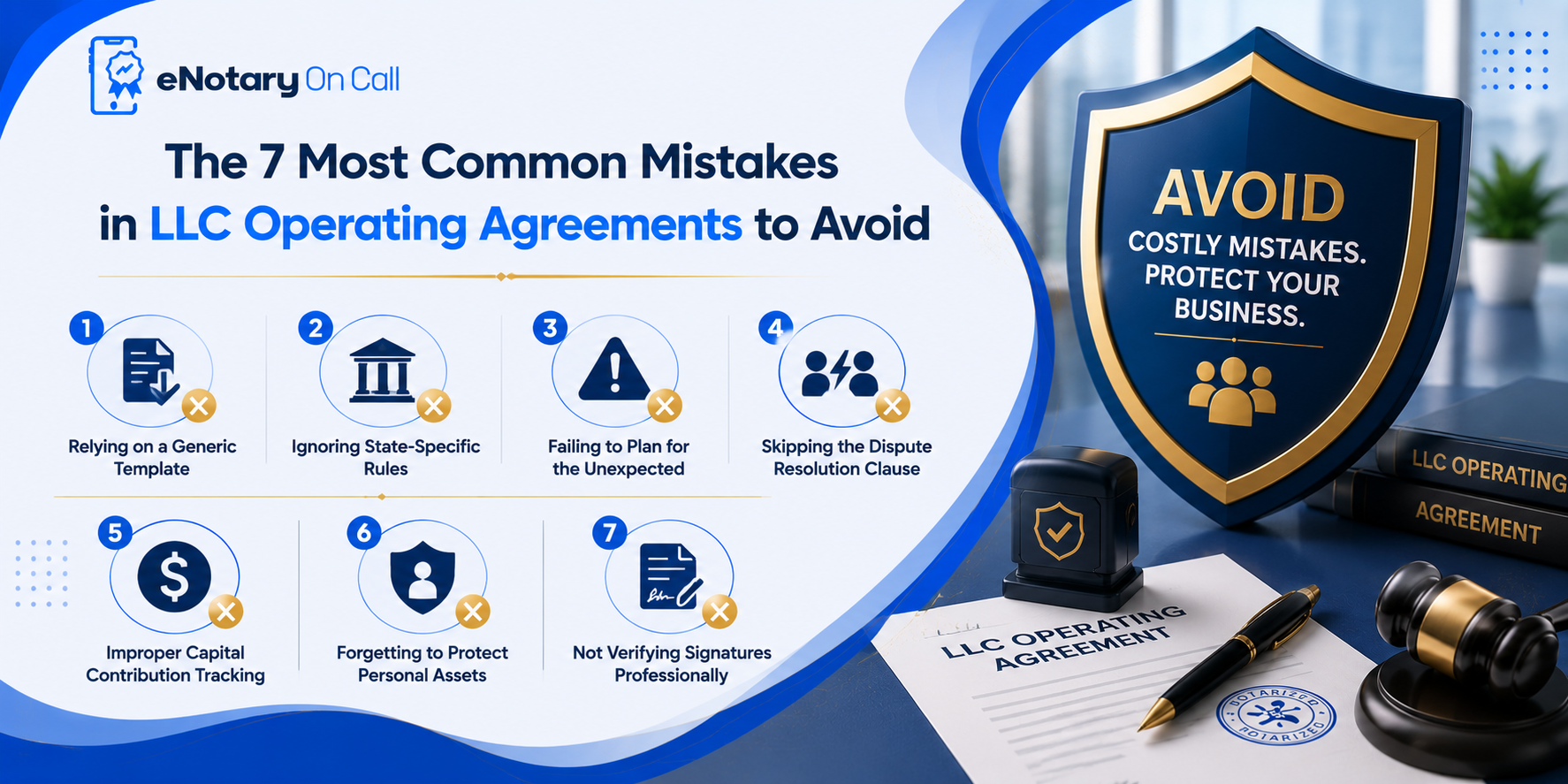 The 7 Most Common Mistakes in LLC Operating Agreements to Avoid