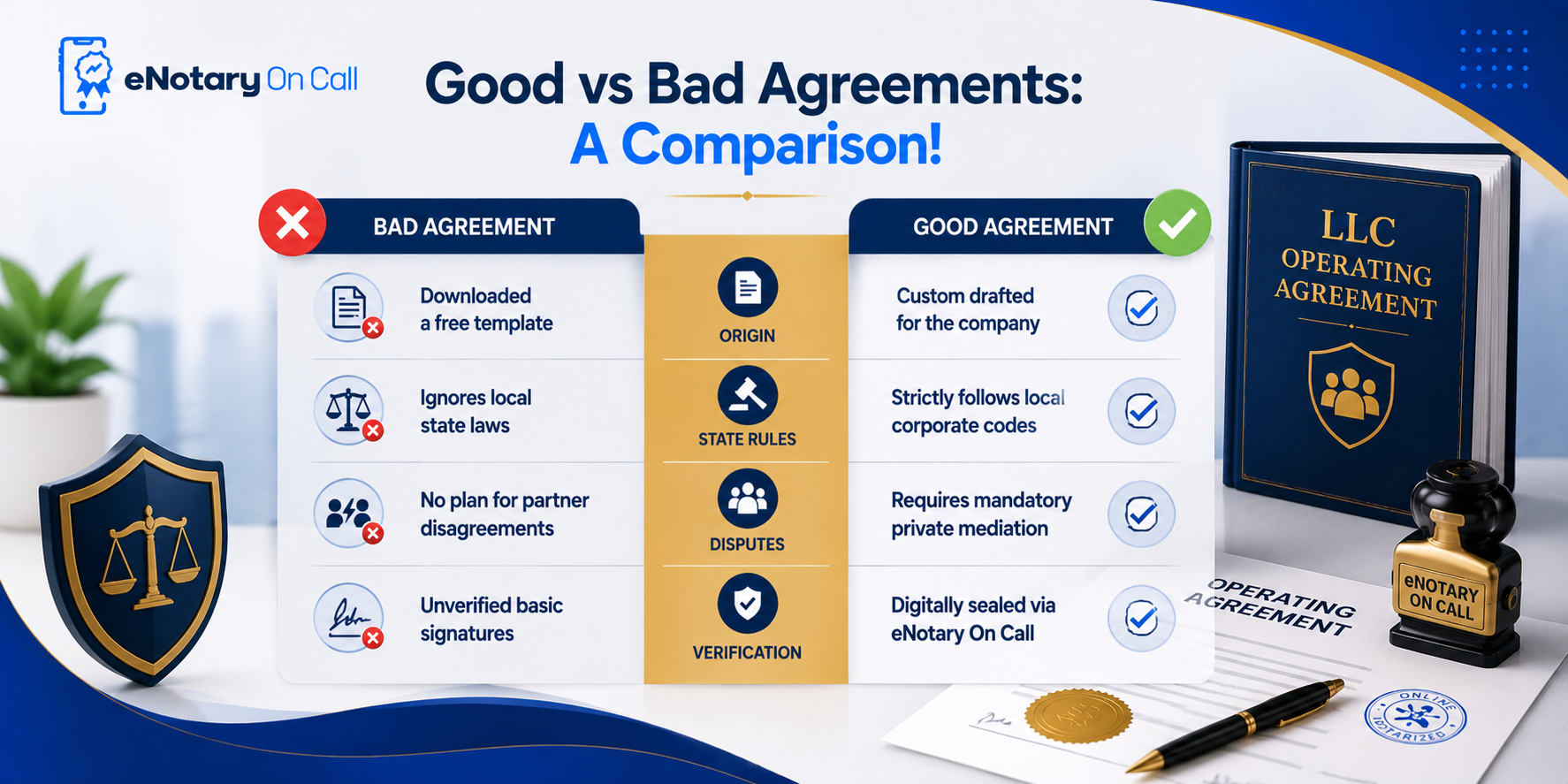 Good vs Bad Agreements: A Comparison!