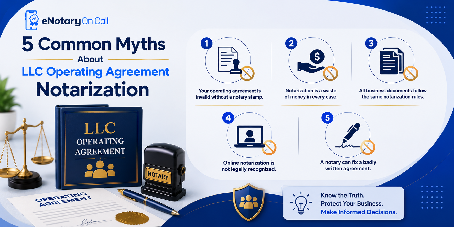5 Common Myths About LLC Operating Agreement Notarization