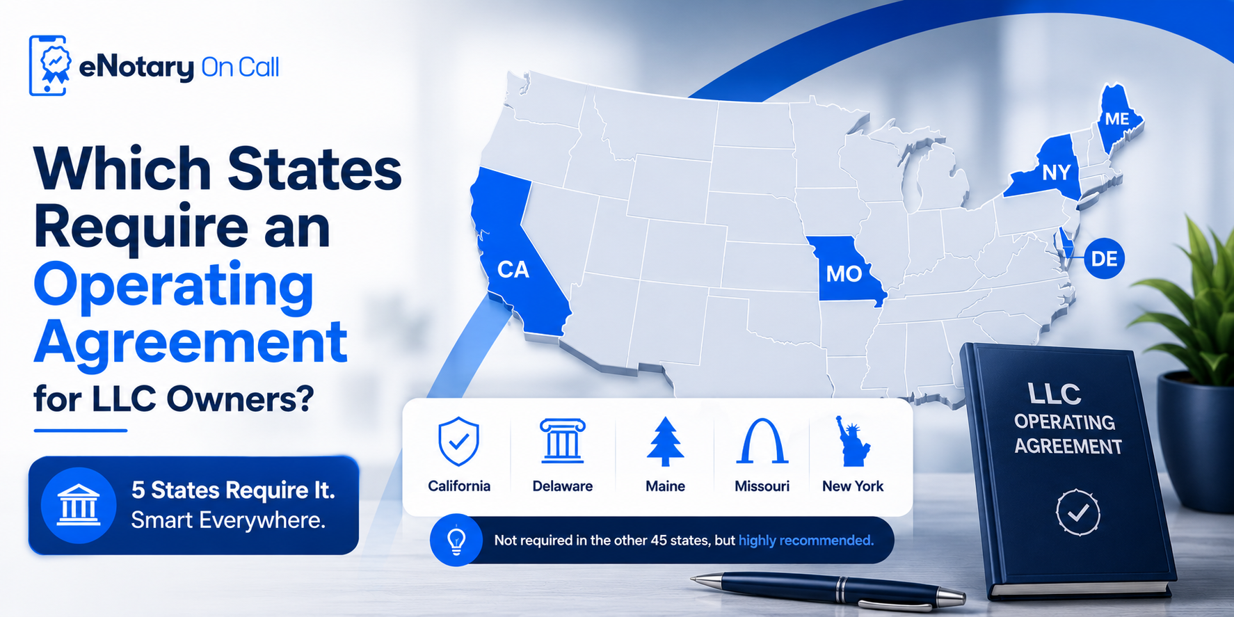 Which States Require an Operating Agreement for LLC Owners?