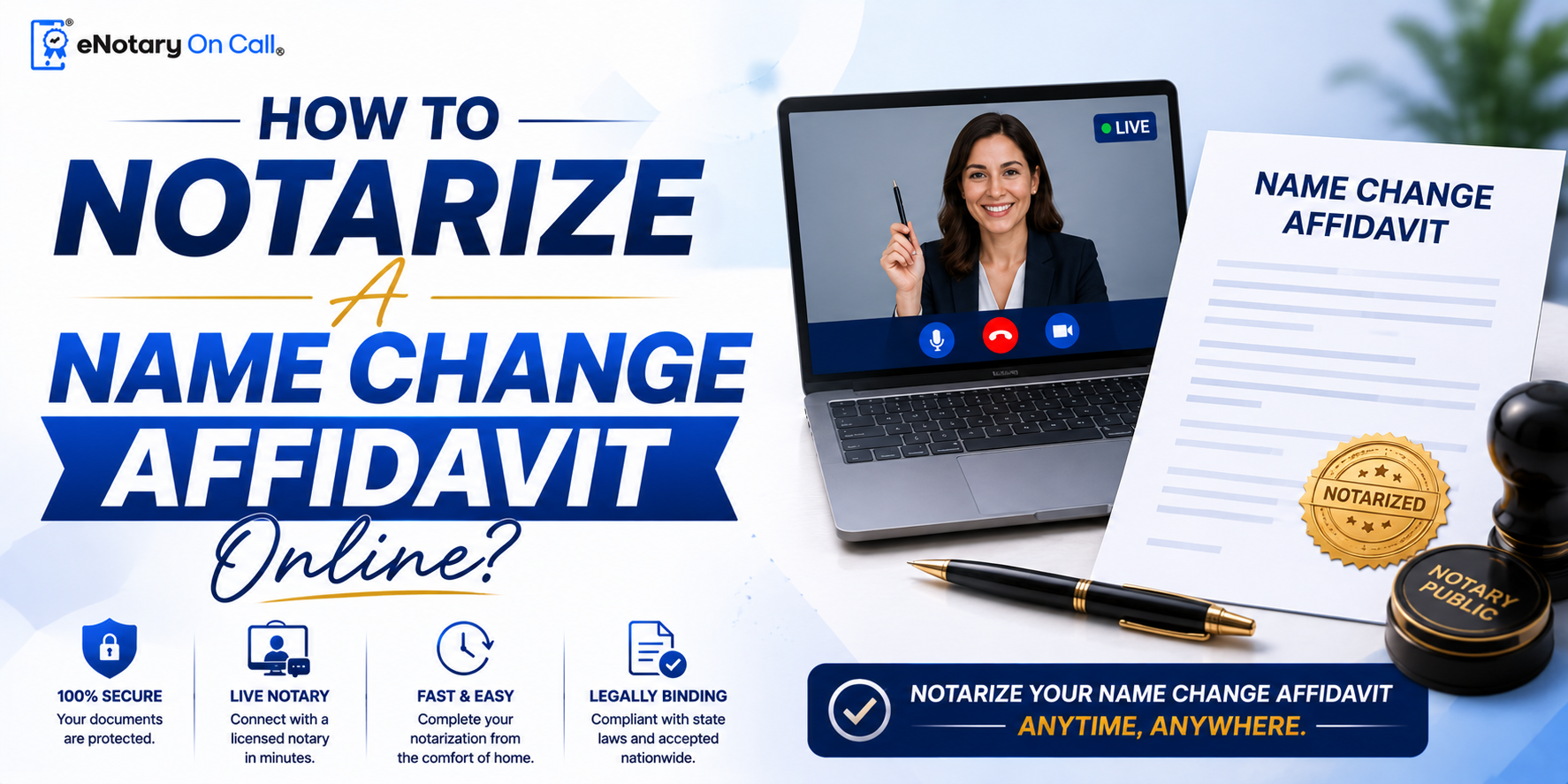 How to Notarize a Name Change Affidavit Online