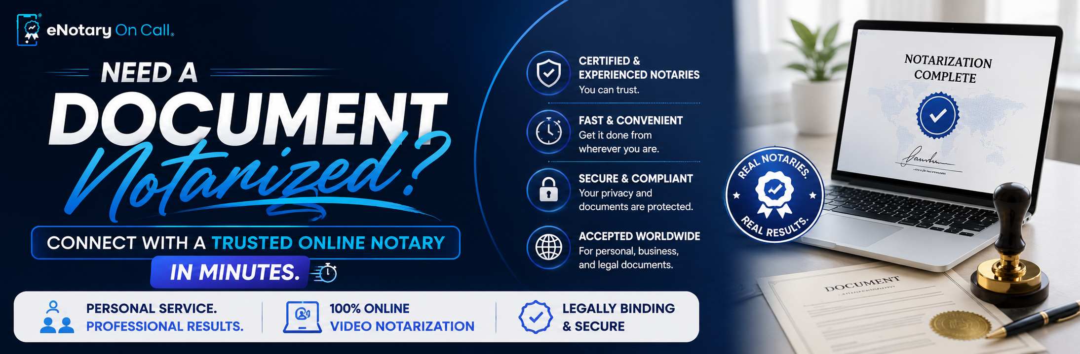 Need a document notarized Connect with a trusted online notary in minutes.