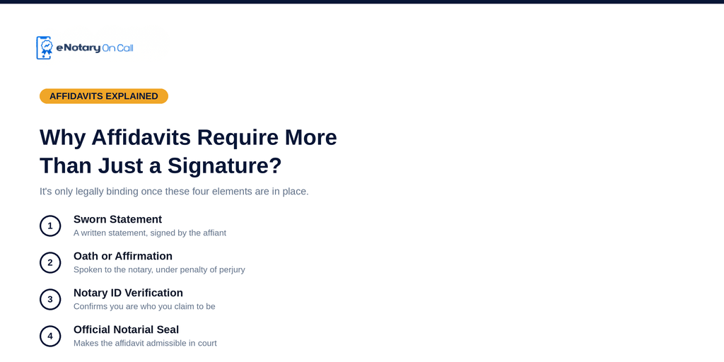Why Affidavits Require More Than Just a Signature