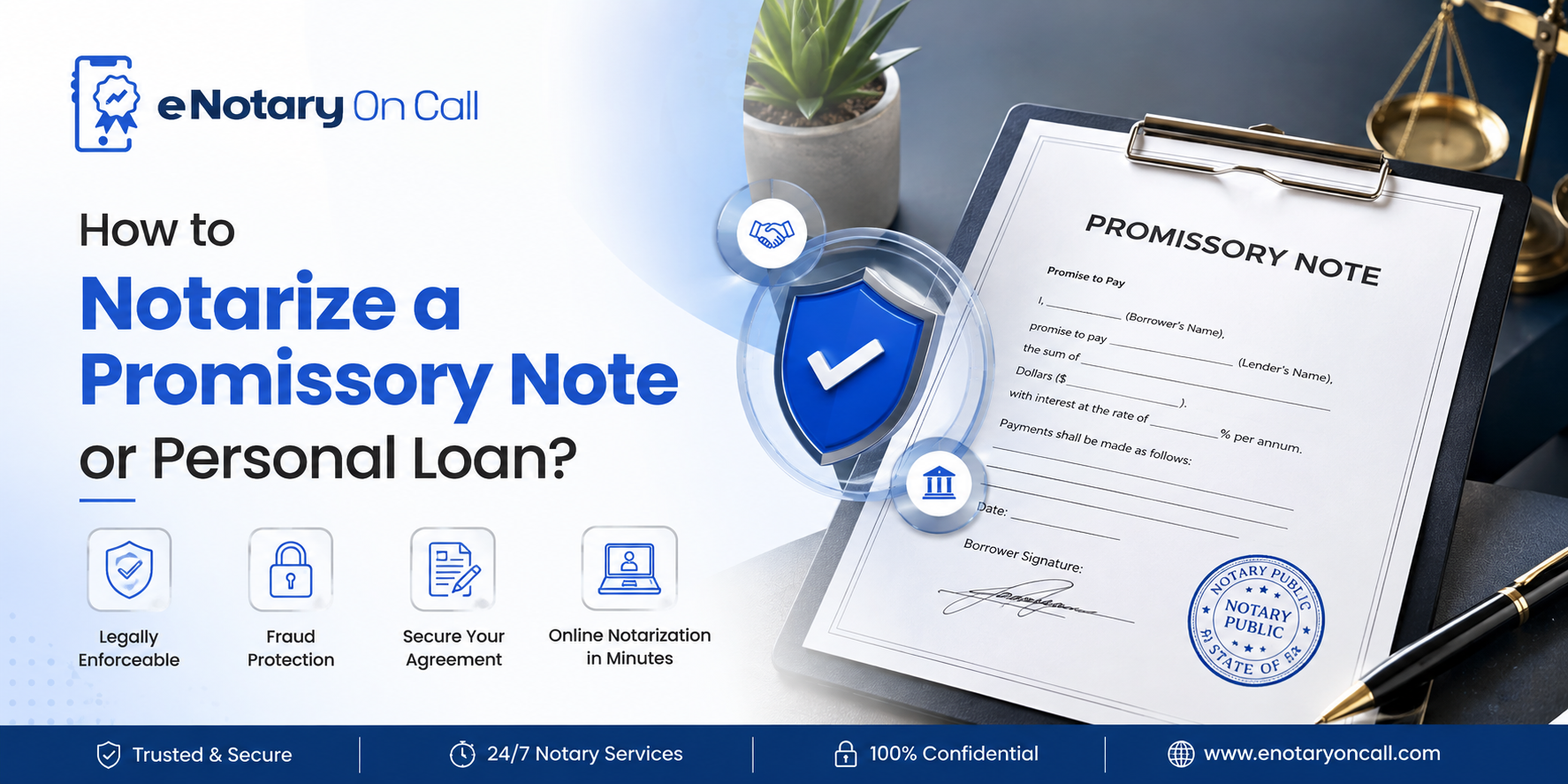 How to Notarize a Promissory Note or Personal Loan Agreement?