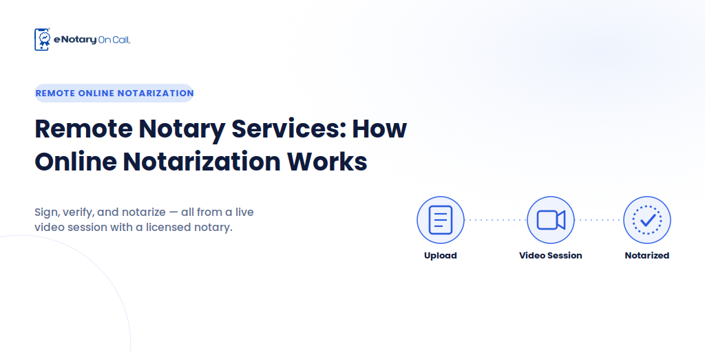 How Online Notarization Works