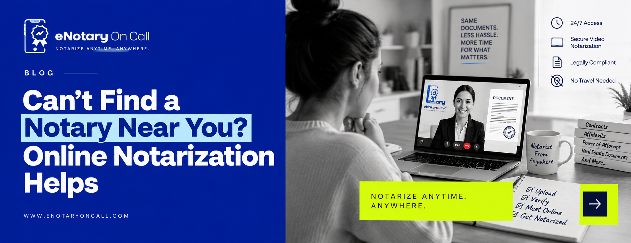 Can't Find a Notary Near You? Online Notarization Helps