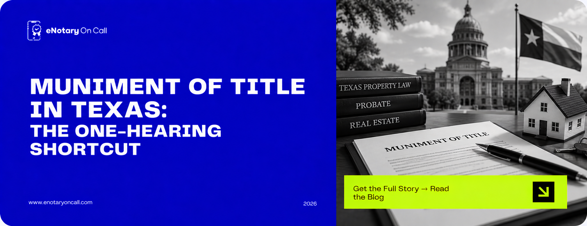 Muniment of Title in Texas: The One-Hearing Shortcut